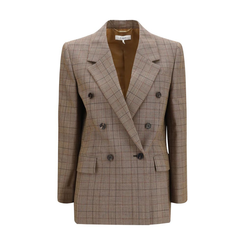 Chloé Beige Wool Oves Aries Blazer - Timeless Elegance