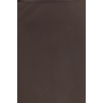 Loulou De Saison Brown Silk Long Skirt