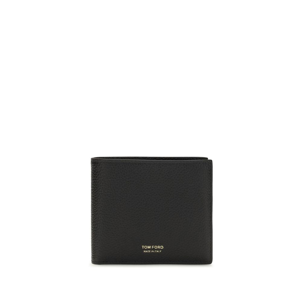 Tom Ford Black Calf Leather Bos Taurus Wallet - Elegant Accessory