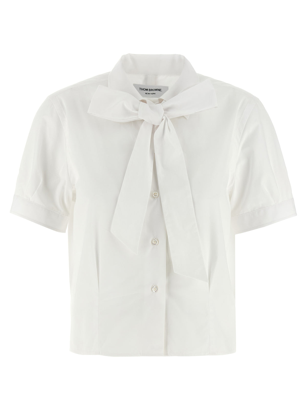 Thom Browne White Cotton Blouse