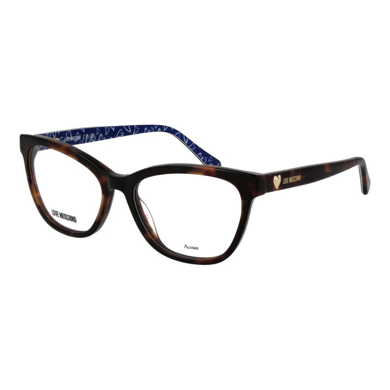 Love Moschino Brown Acetate Cat Eye Glasses (Frames)