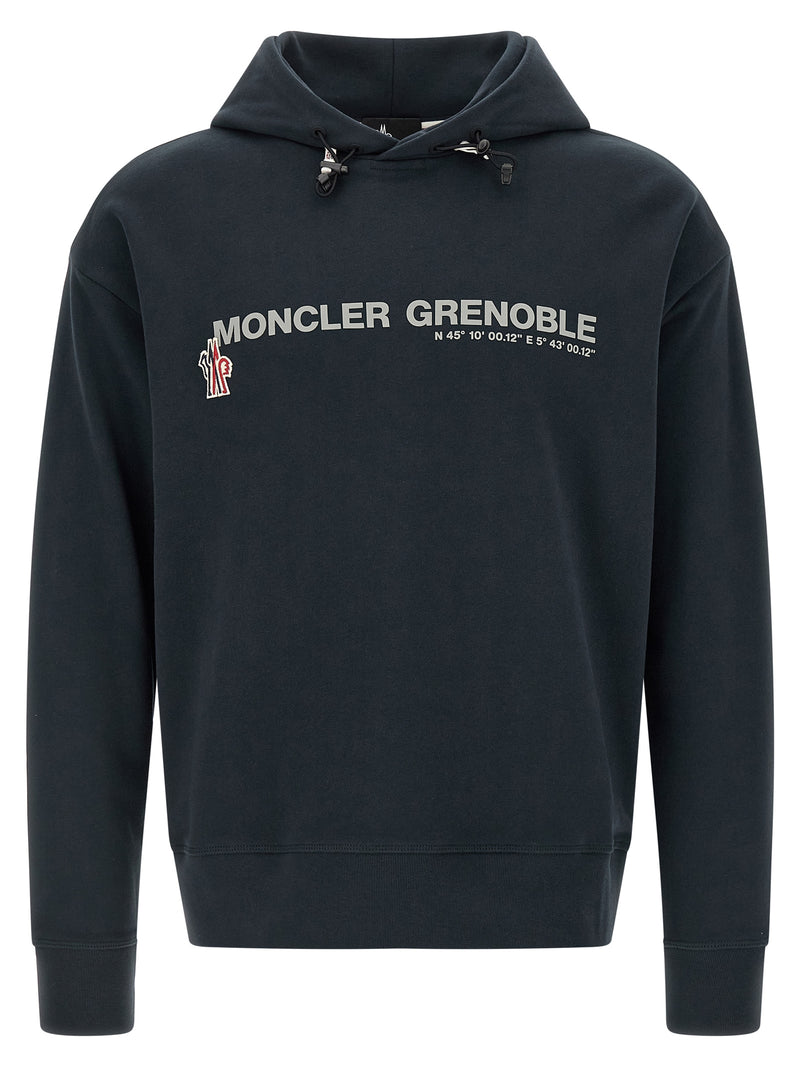 Moncler Grenoble Blue Cotton Sweatshirt - Stylish & Comfortable