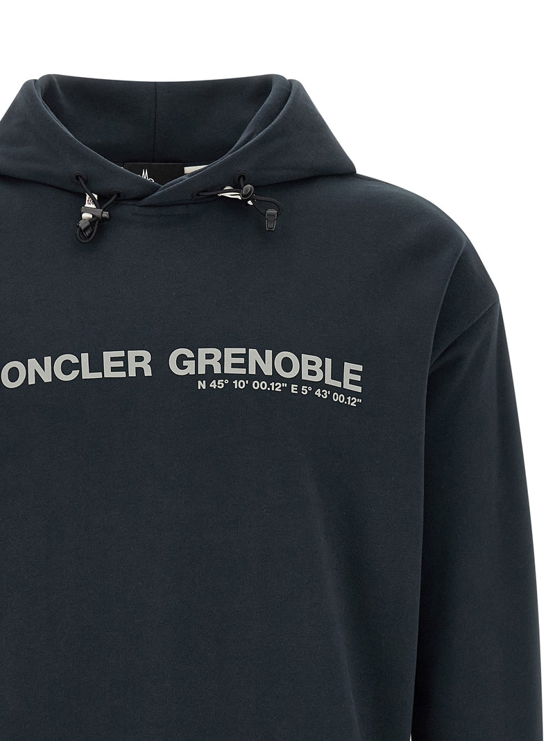 Moncler Grenoble Blue Cotton Sweatshirt - Stylish & Comfortable