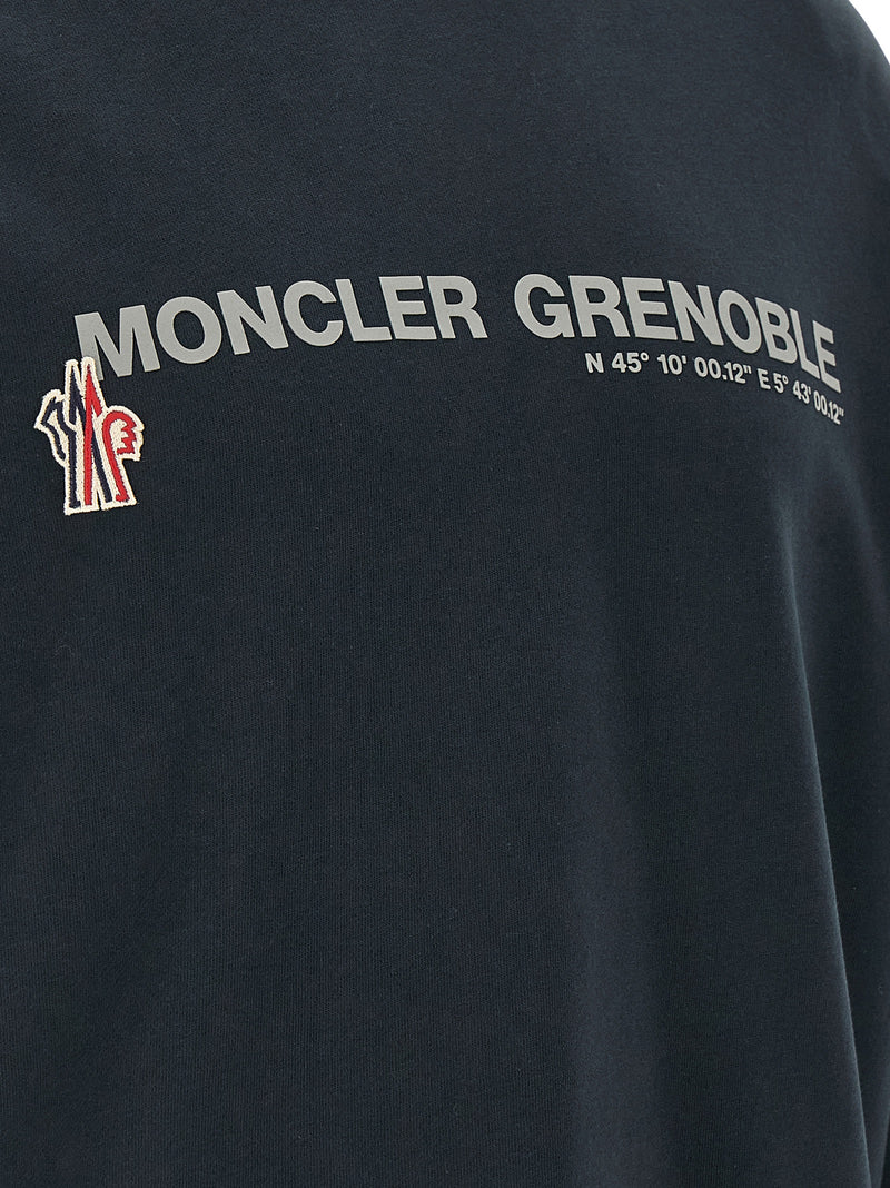 Moncler Grenoble Blue Cotton Sweatshirt - Stylish & Comfortable