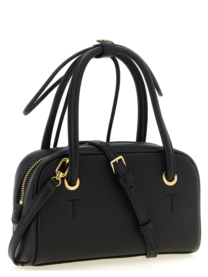 Furla Poppy S Black Calfskin Handbag