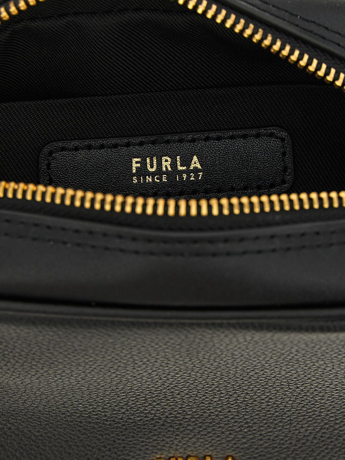 Furla Poppy S Black Calfskin Handbag