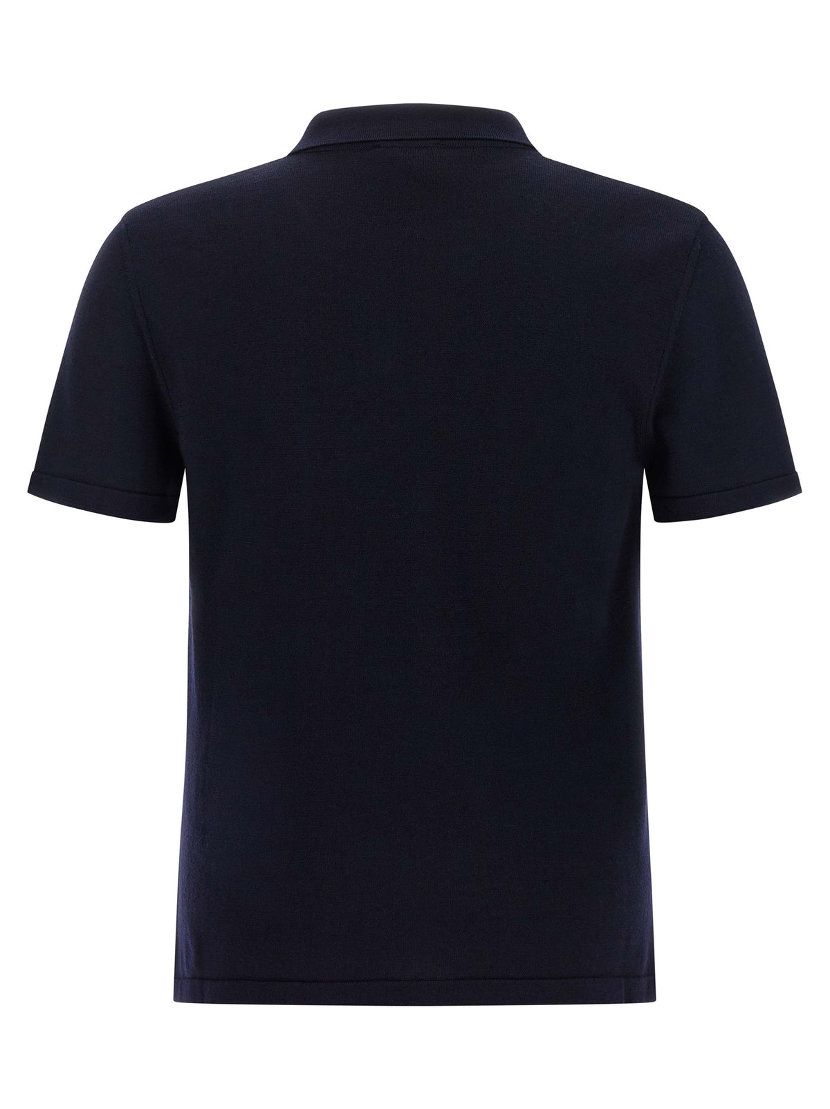 A.P.C. Blue Virgin Wool Polo Shirt