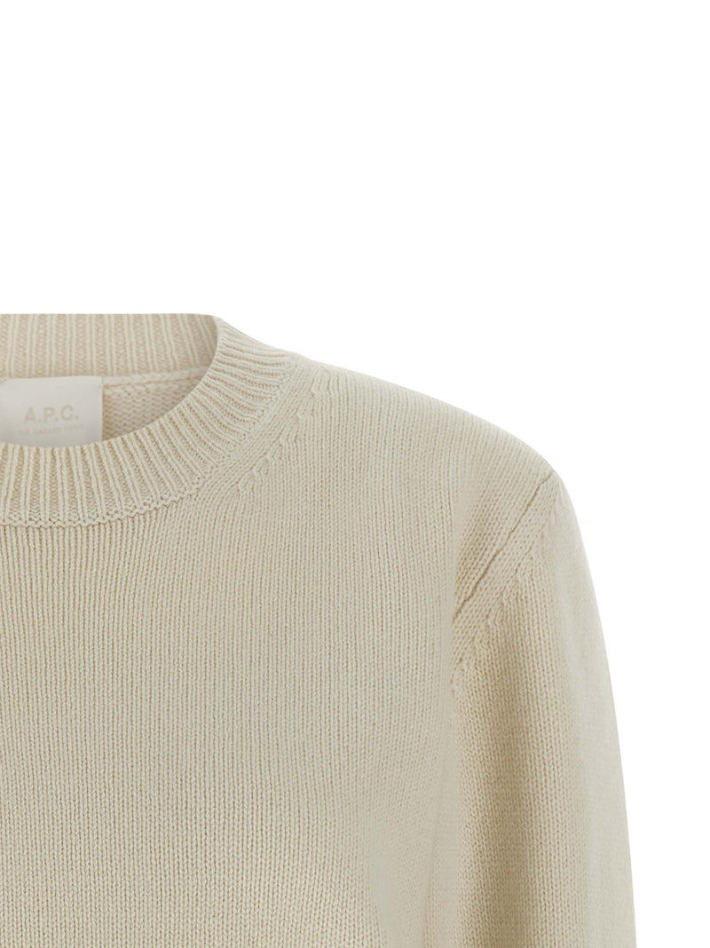 A.P.C. Anna White Wool Cardigan for Women