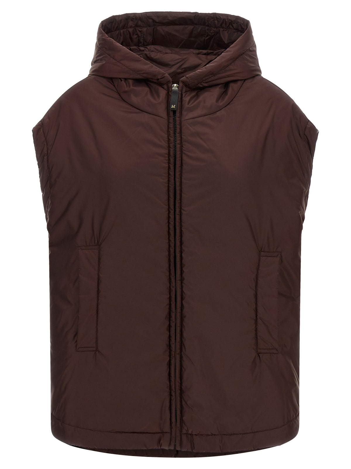 Max Mara The Cube MtcAmbra Bordeaux Sleeveless Jacket