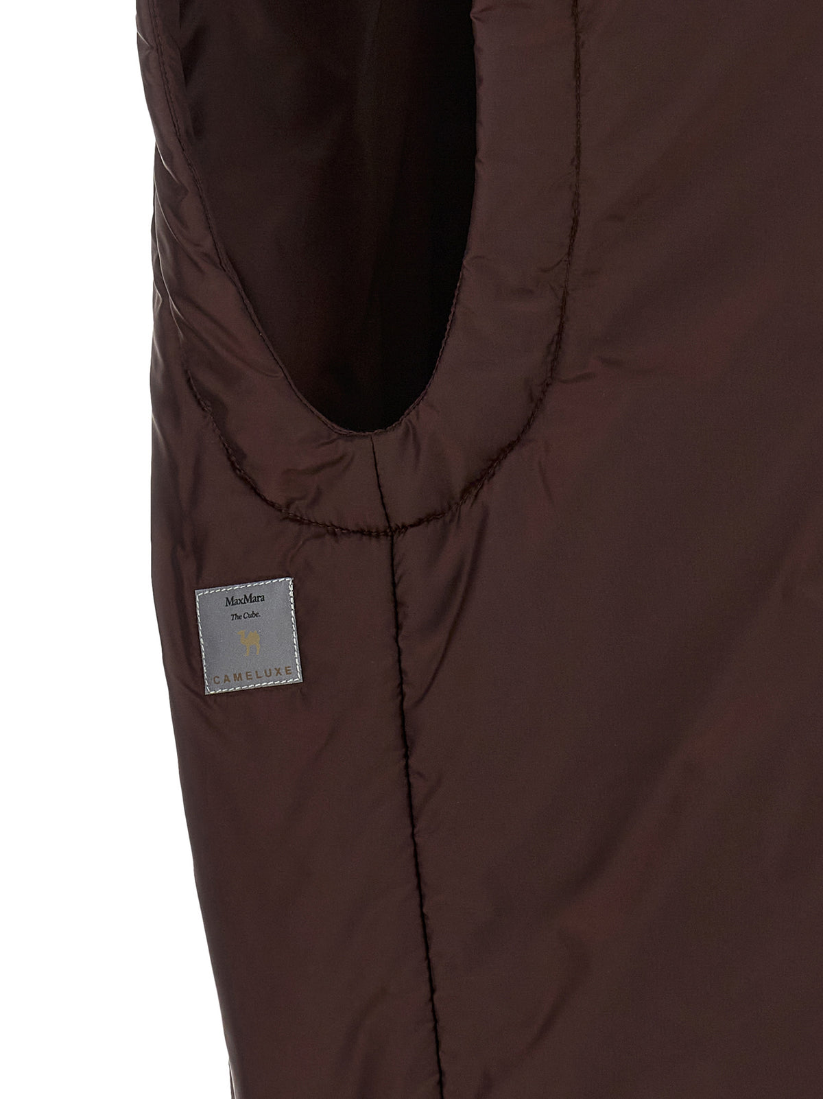 Max Mara The Cube MtcAmbra Bordeaux Sleeveless Jacket