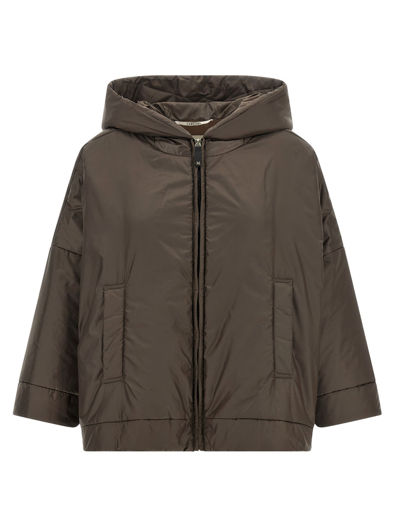 Max Mara MtcFiore Brown Polyester Shell Jacket