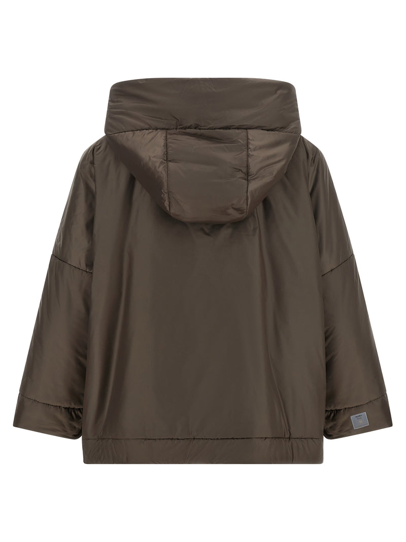 Max Mara MtcFiore Brown Polyester Shell Jacket