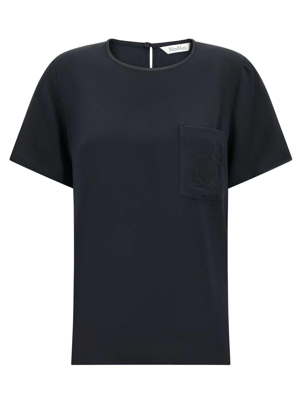 Max Mara MxmPagano Black Silk Blouse