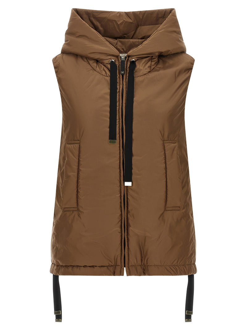 Max Mara The Cube Greengo Brown Sleeveless Jacket