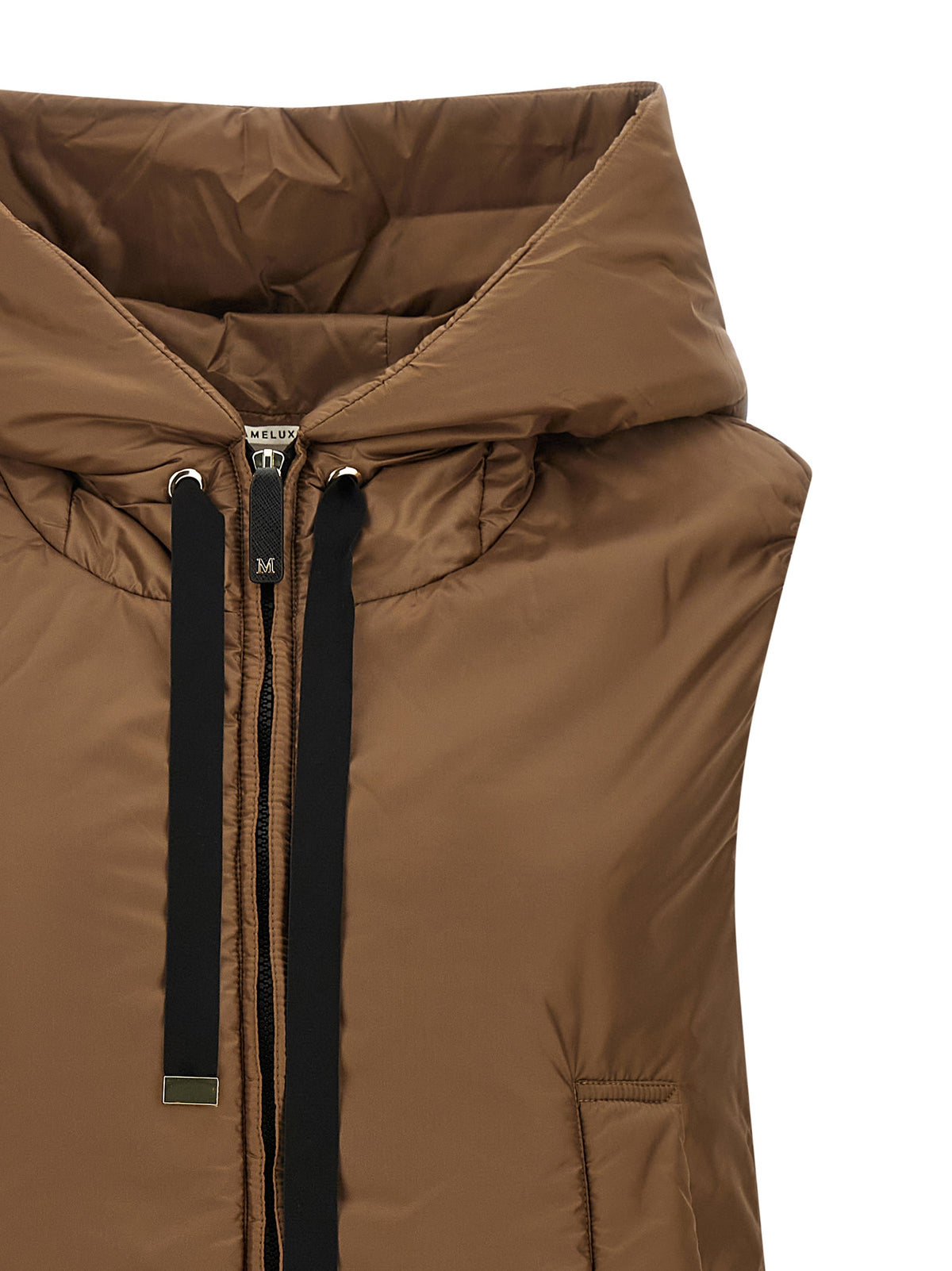Max Mara The Cube Greengo Brown Sleeveless Jacket