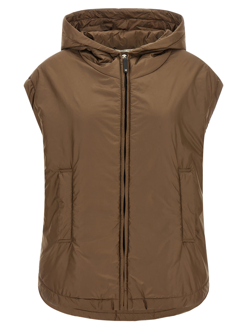 Max Mara The Cube MtcAmbra Brown Sleeveless Jacket