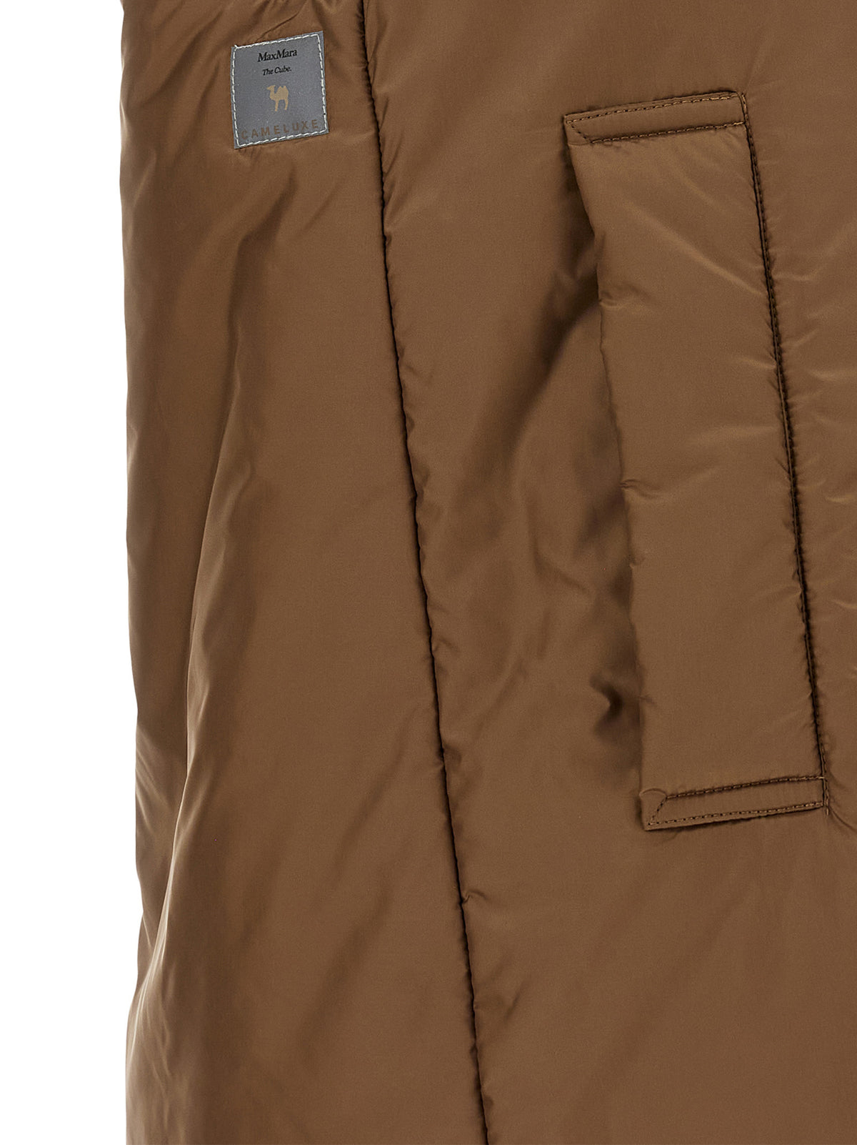 Max Mara The Cube Greengo Brown Sleeveless Jacket