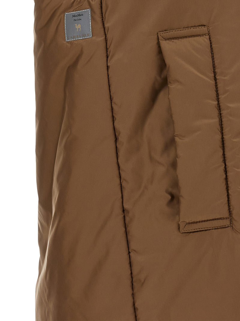 Max Mara The Cube Greengo Brown Sleeveless Jacket