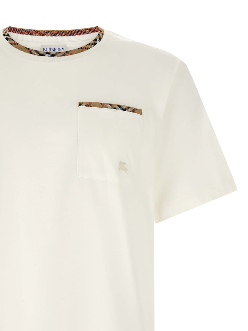T-shirt Burberry Ryan en coton blanc