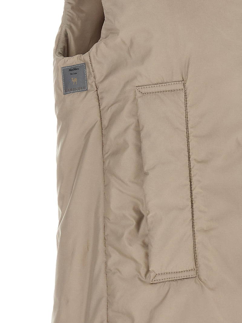Max Mara The Cube ‘Greengo’ Beige Sleeveless Jacket