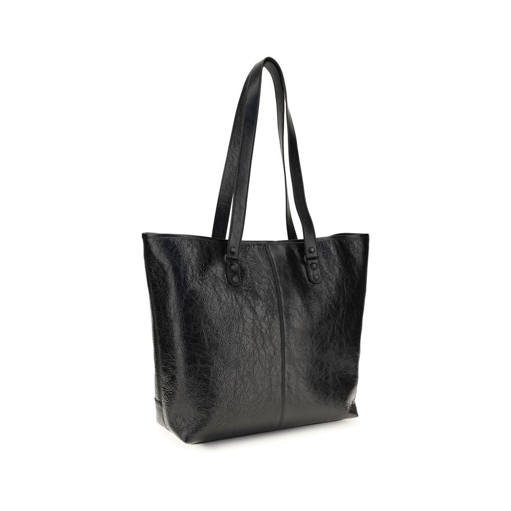 Sac à épaule Balenciaga Black Lamb Ovis Aries Aries