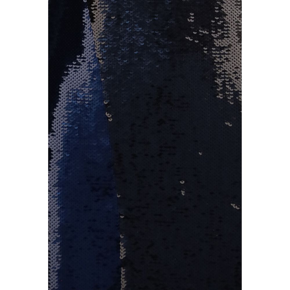 Tom Ford Blue Polyamide Two-Tone Sequin Cocktail Dress