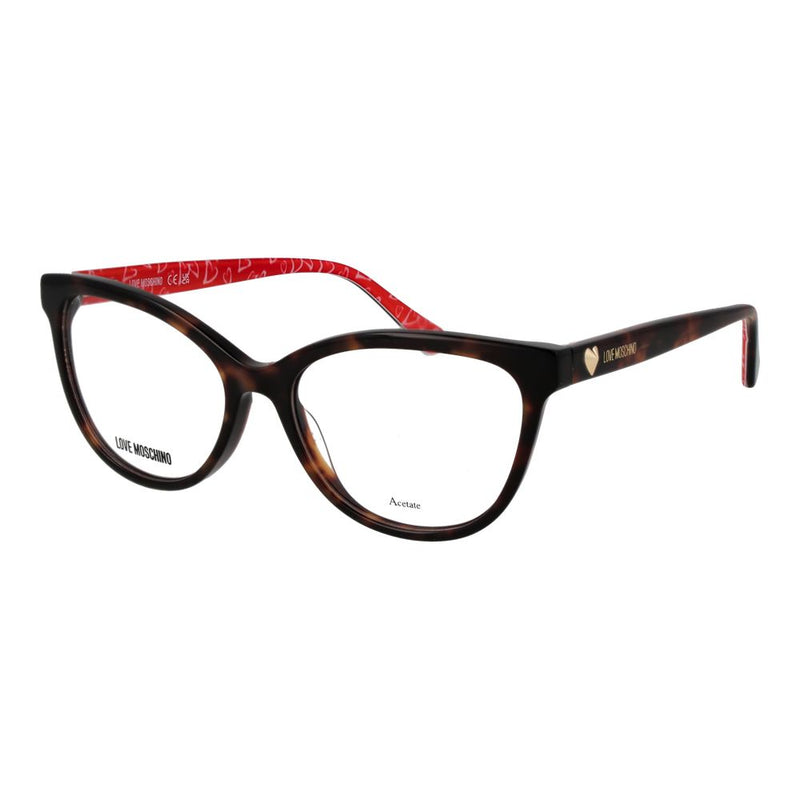 Love Moschino Brown Acetate Cat Eye Glasses (Frames)