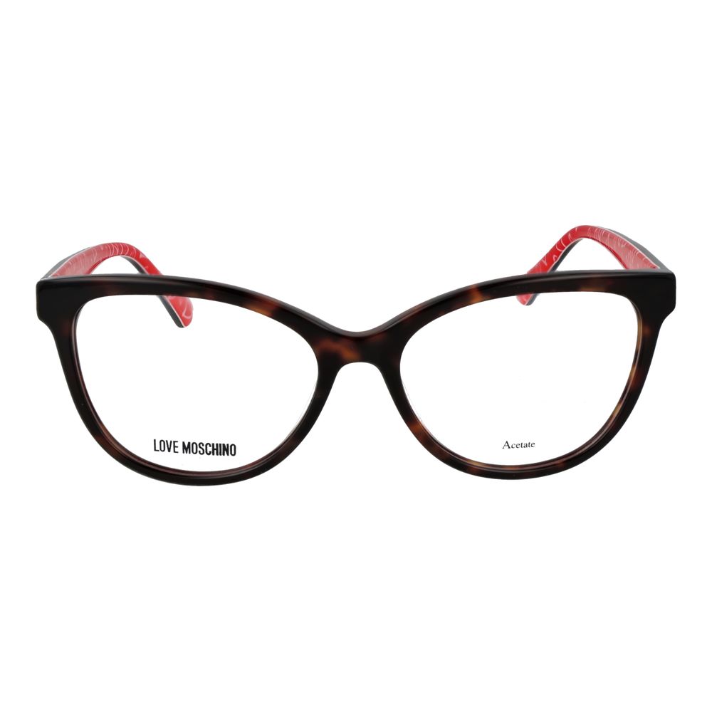 Love Moschino Brown Acetate Cat Eye Glasses (Frames)