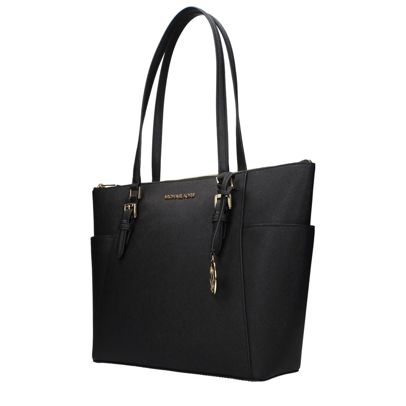 Michael Kors Black Leather Shoulder Bag - Stylish & Versatile