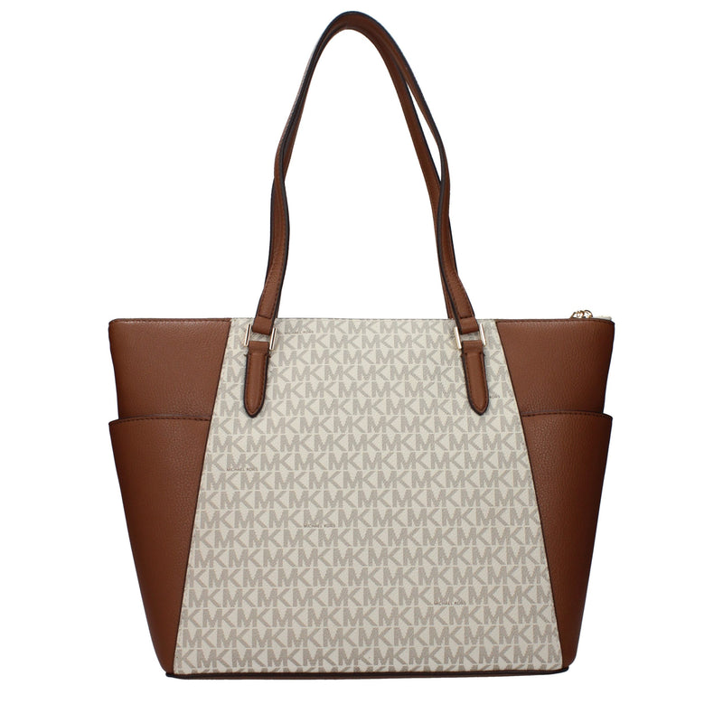 Michael Kors Beige Leather Shoulder Bag - Elegant & Versatile