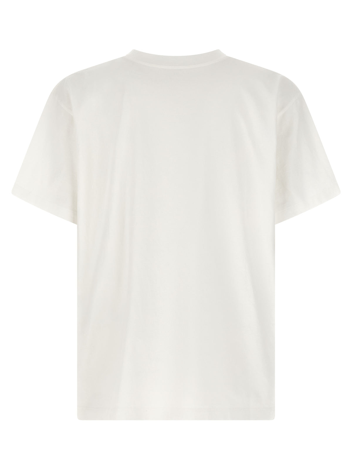 MM6 Maison Margiela White Cotton T-Shirt with Chiave Print