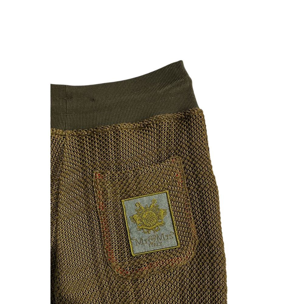 Mr&Mrs Italy Green Mesh Jogger Pants for Women