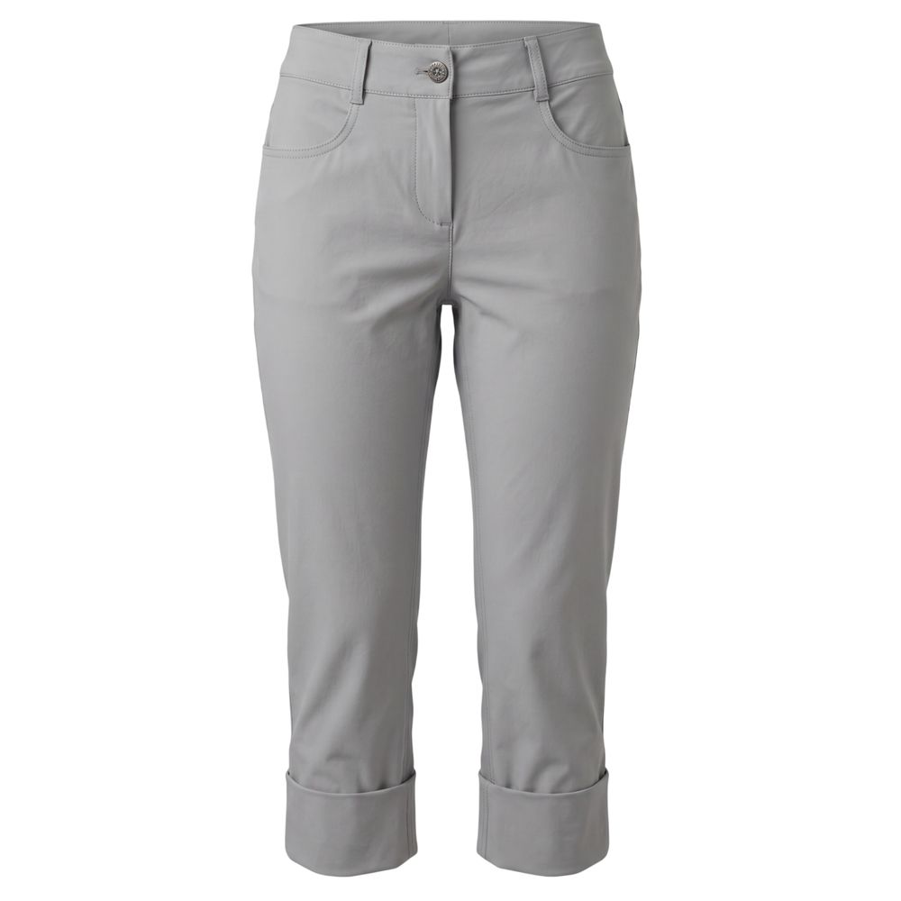 Mr&Mrs Italy Grey Cotton Women Pants - Stylish Mid-Rise Fit