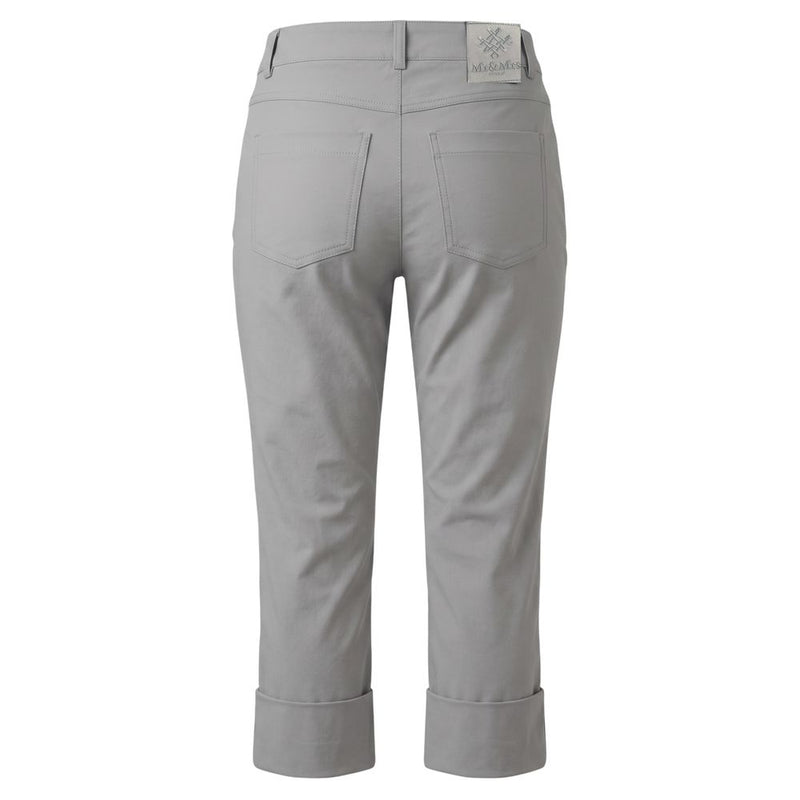 Mr&Mrs Italy Grey Cotton Women Pants - Stylish Mid-Rise Fit