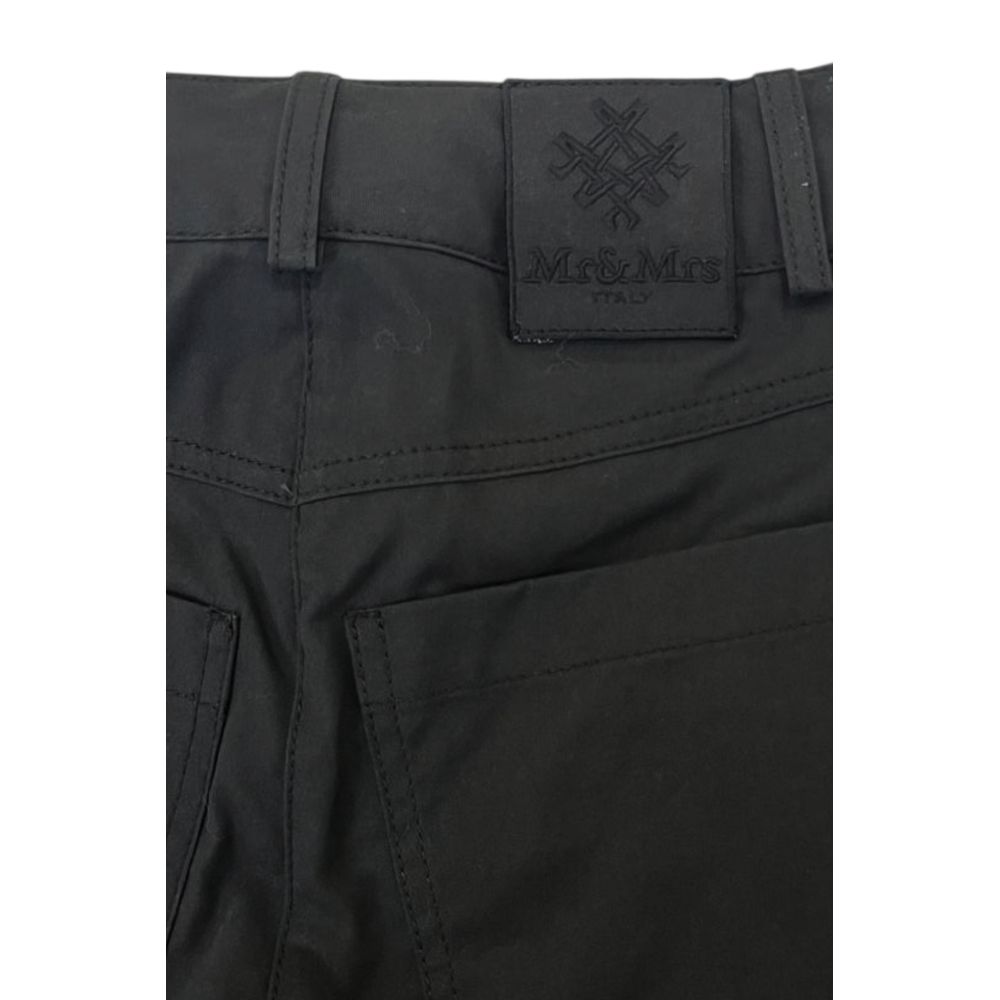 Mr&Mrs Italy Black Cotton Women Pants - Chic & Sophisticated