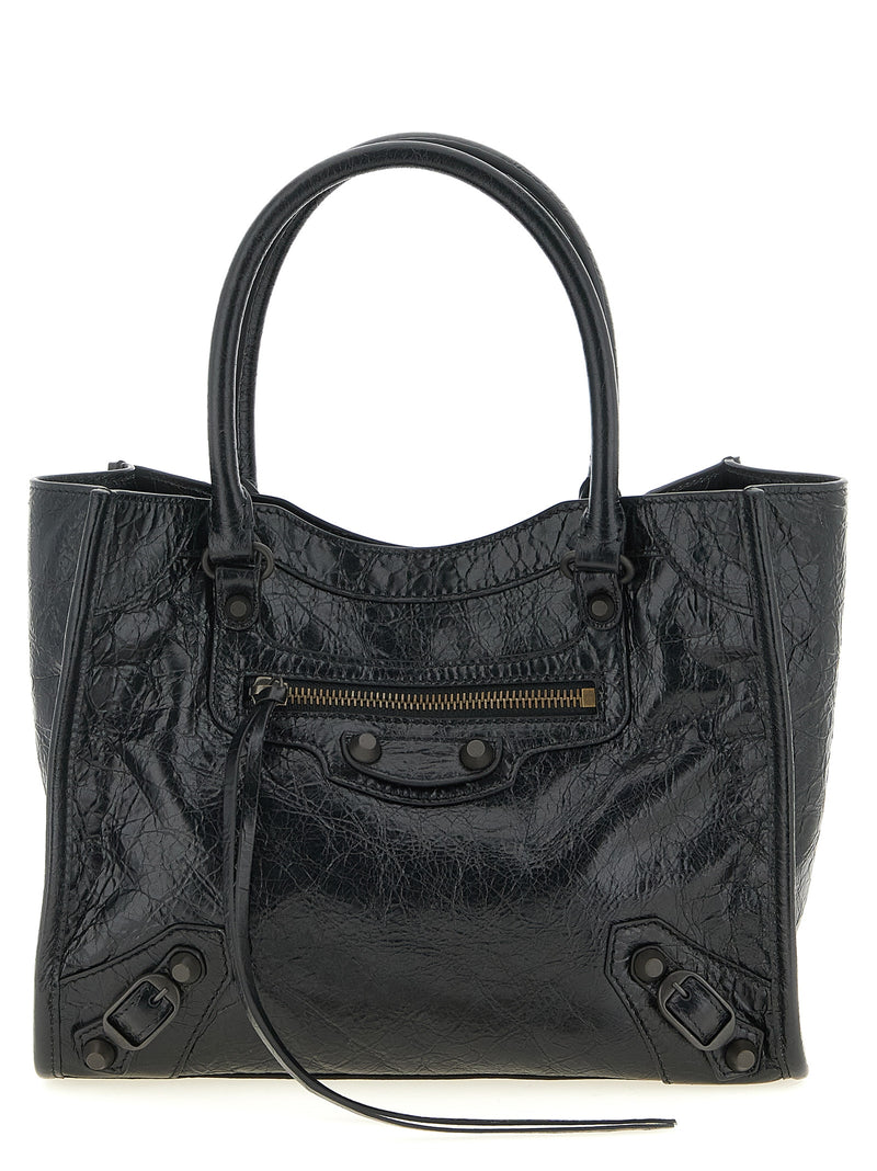 Balenciaga Arena ‘Le City Mini’ Black Lamb Leather Tote Bag