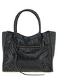 Balenciaga Black Lamb Leather Tote Bag
