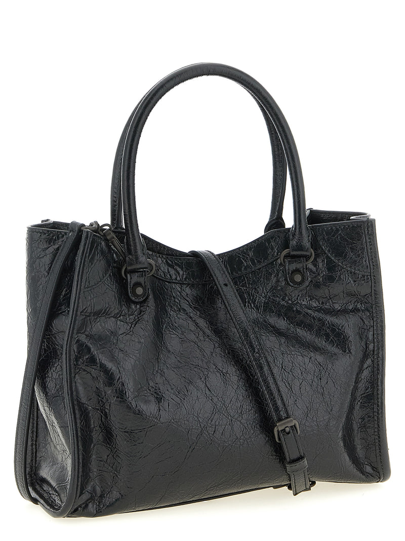 Balenciaga Arena ‘Le City Mini’ Black Lamb Leather Tote Bag