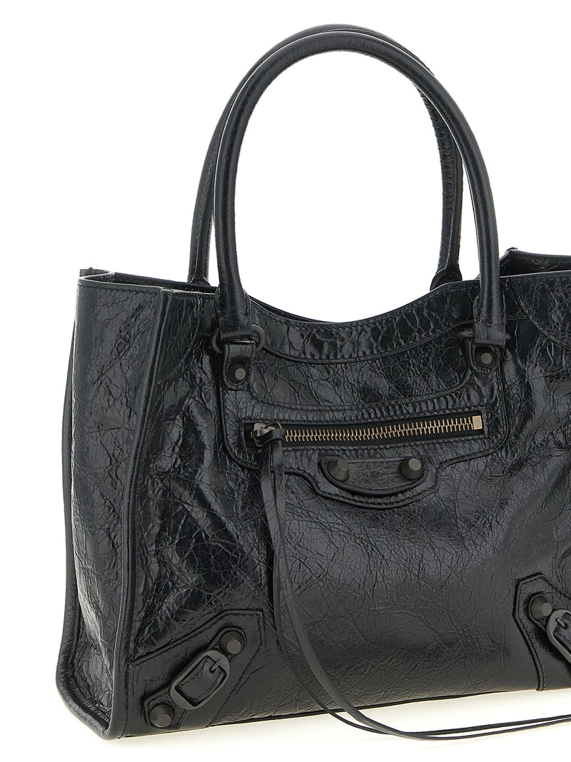 Balenciaga Arena ‘Le City Mini’ Black Lamb Leather Tote Bag
