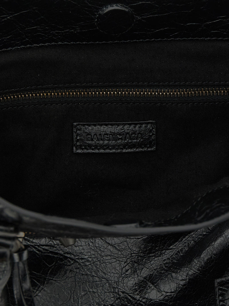 Balenciaga Arena ‘Le City Mini’ Black Lamb Leather Tote Bag