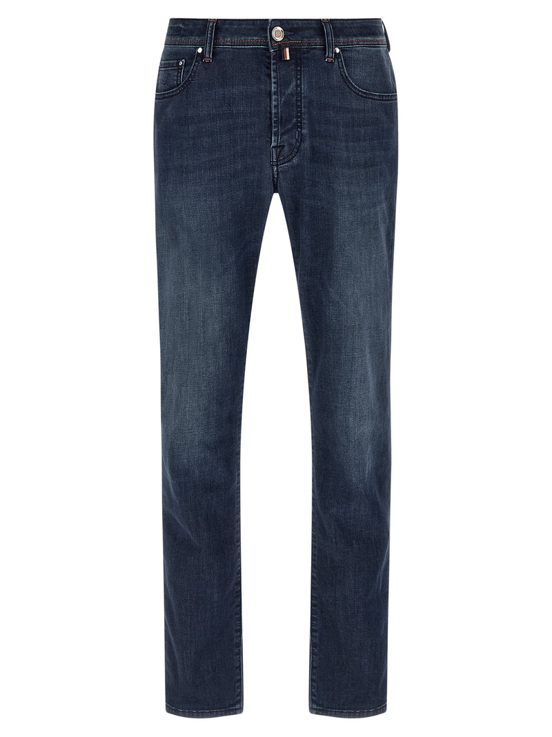 Jacob Cohen Bard Slim Blue Cotton Stretch Denim Jeans