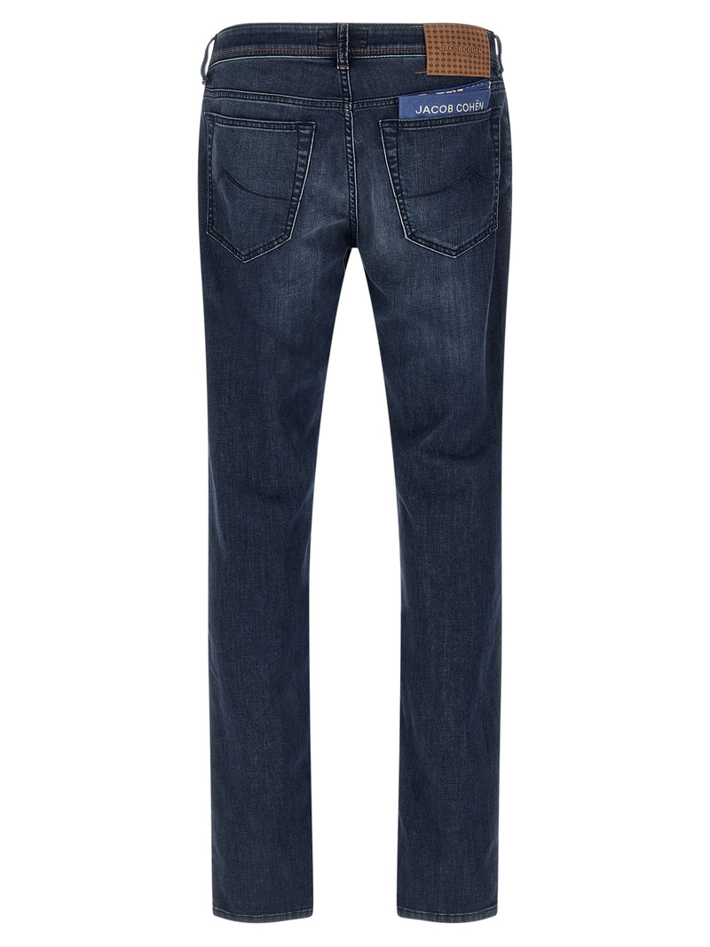 Jacob Cohen Bard Slim Blue Cotton Stretch Denim Jeans