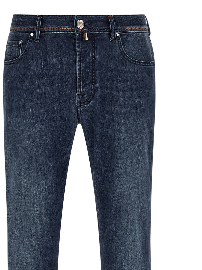 Jacob Cohen Bard Slim Blue Cotton Stretch Denim Jeans