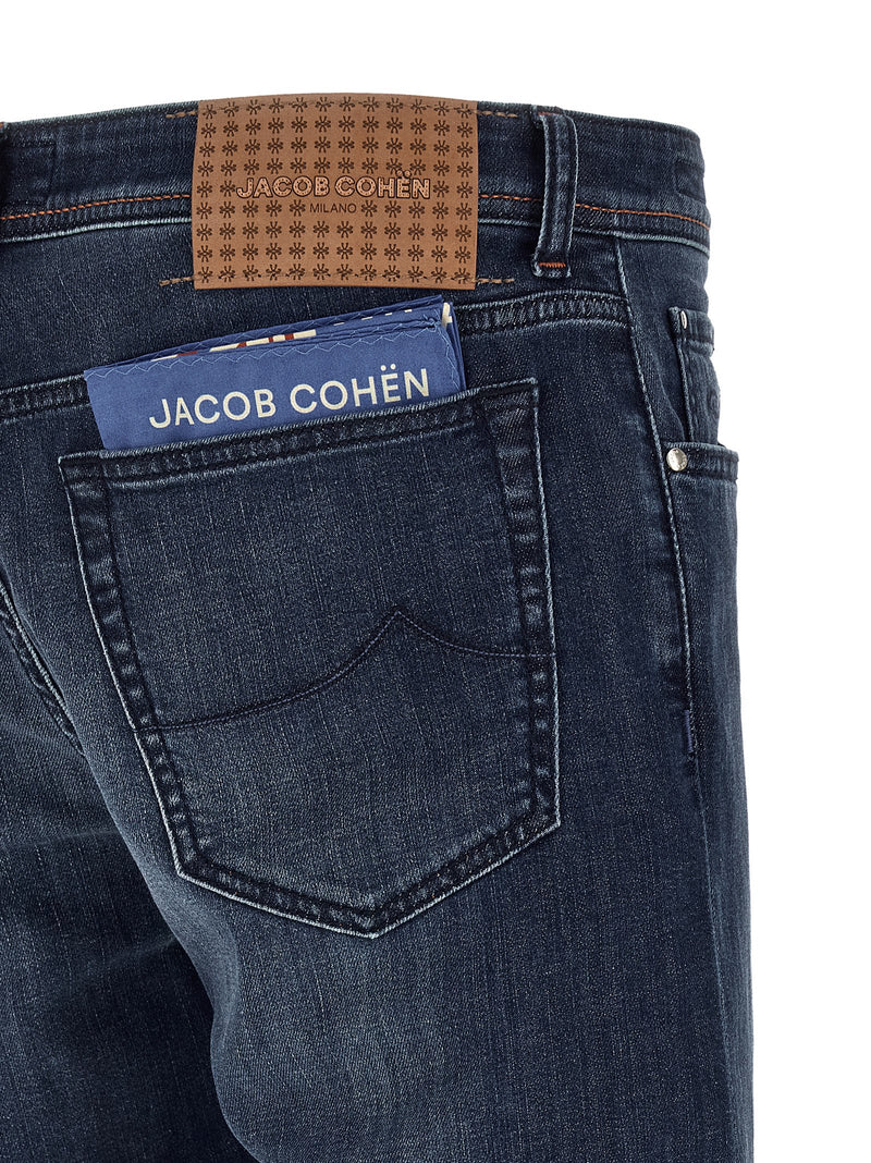 Jacob Cohen Bard Slim Blue Cotton Stretch Denim Jeans