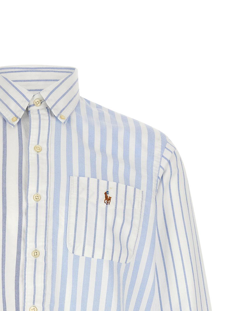 Polo Ralph Lauren Blue Cotton Blouse - Trendy Oxford Shirt