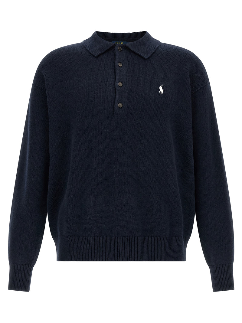 Polo Ralph Lauren Blue Cotton Cardigan - Iconic Style & Comfort