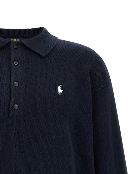 Polo Ralph Lauren Blue Cotton Cardigan