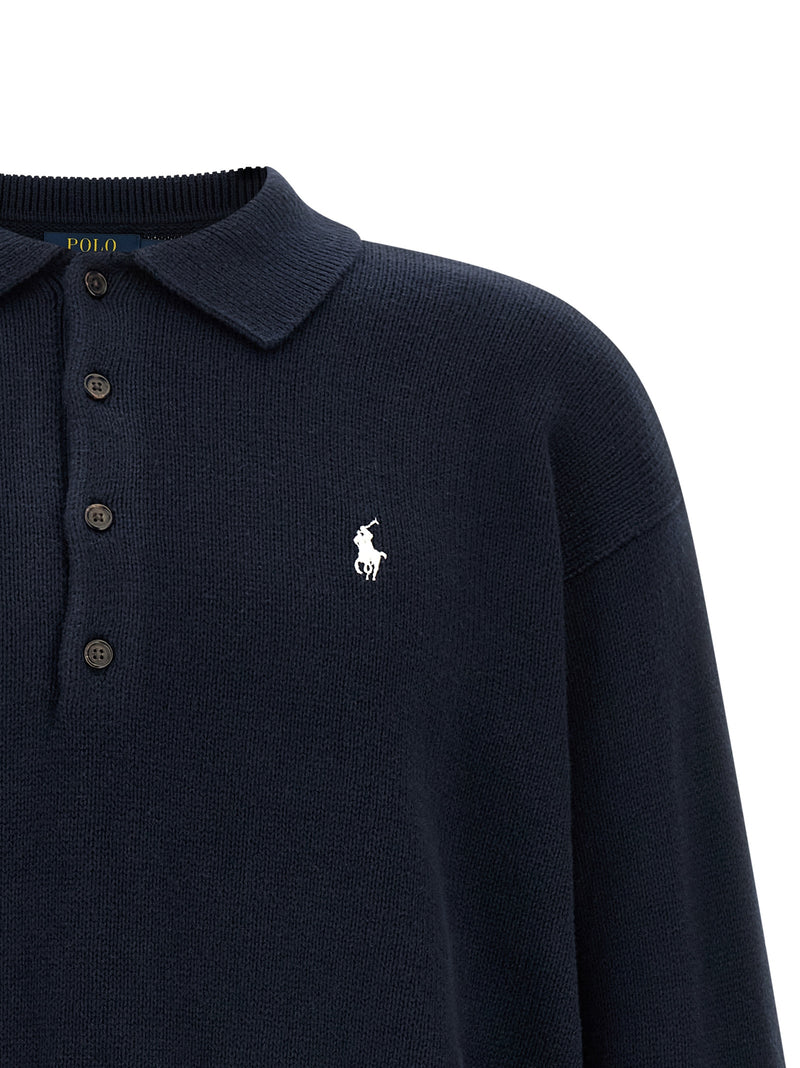 Polo Ralph Lauren Blue Cotton Cardigan - Iconic Style & Comfort