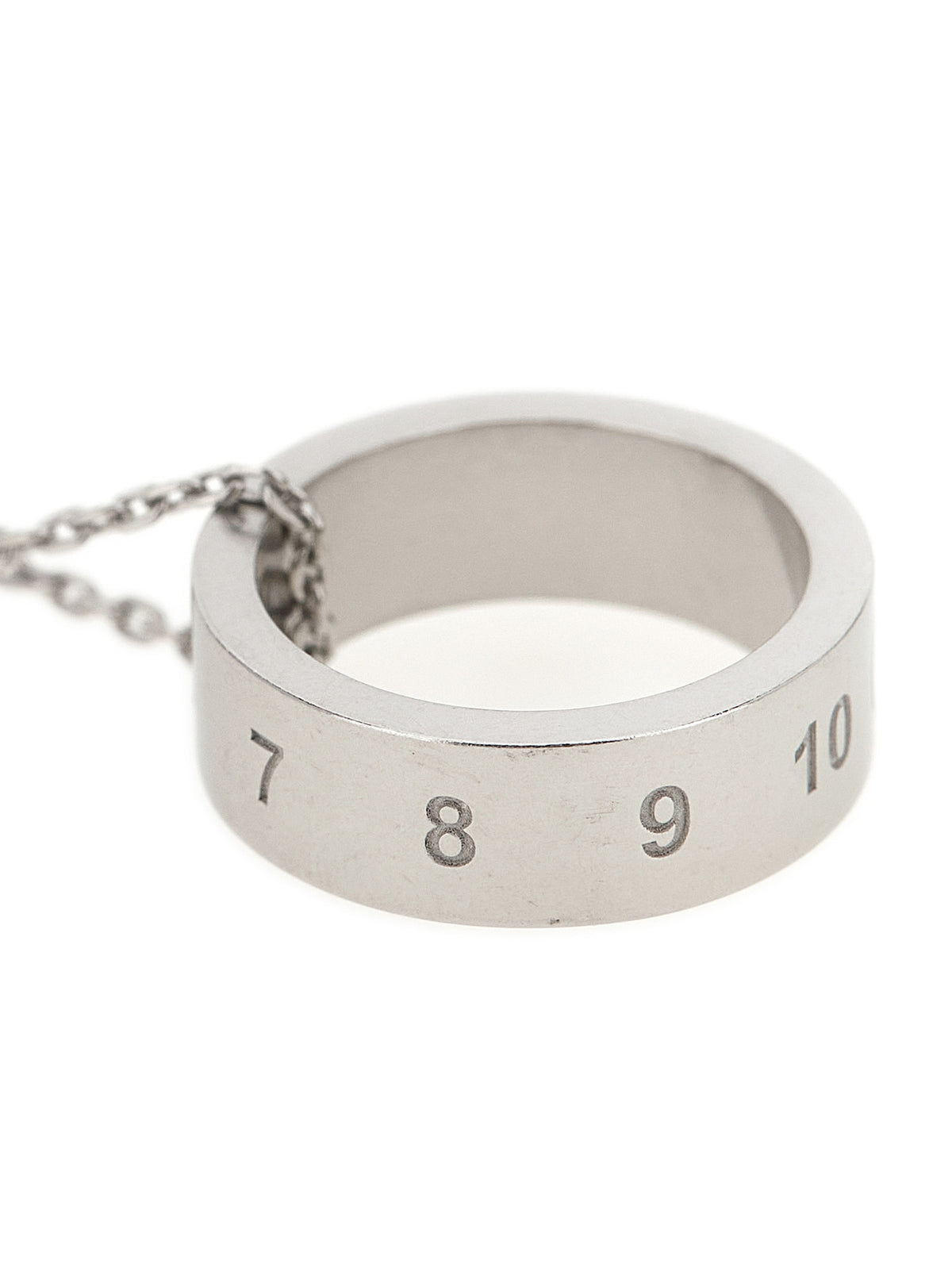 Maison Margiela Silver Numeric Necklace for Men