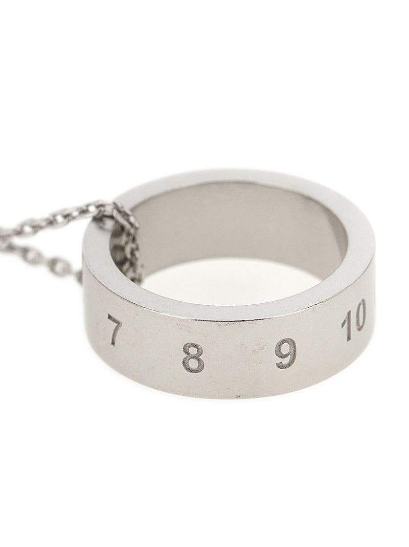 Maison Margiela Silver Numeric Necklace for Men